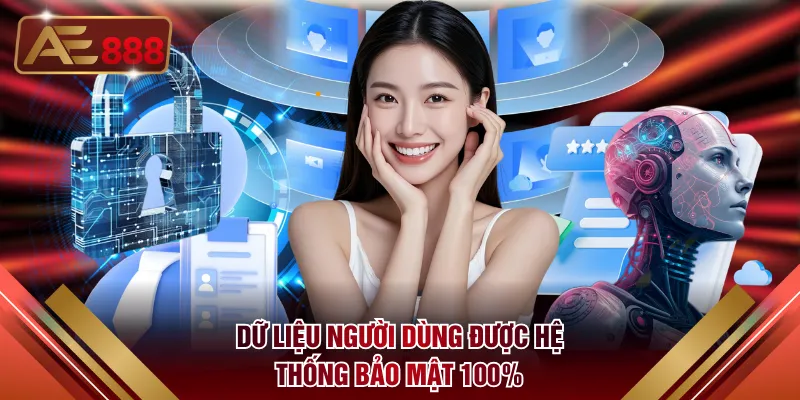 Dữ liệu người dùng được hệ thống bảo mật 100%
